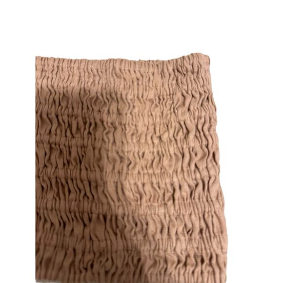 Faithfull the brand Latia hazelnut smocked tube Top size Small - Picture 3 of 7